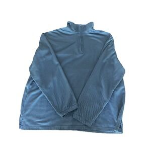 Haggar in Motion Mens Golf Quarter Zip Pullover Sz‎ XL/EG Blue EUC